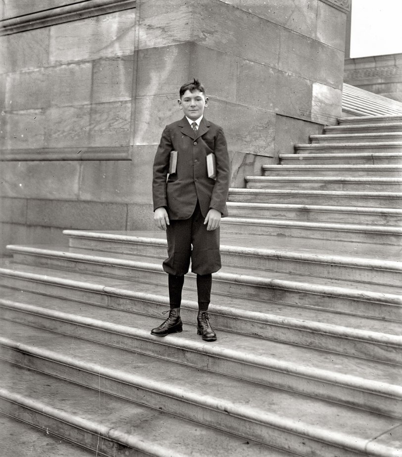 December 8, 1924. "Samuel Cletus Slemp, Senate page. Nephew of C. Bascom Slemp." National Photo Company Collection glass negative. View full size.
