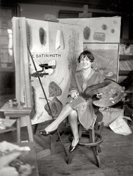 January 5, 1926. "Miss Mary C. Foley, artist at Department of Agriculture." National Photo Company Collection glass negative. View full size.