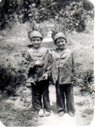 Norwood, Ohio, circa 1940.  My dad and his brother. 