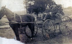 About 1913 in Noah, Tennessee. Thomas David Ferrell and his uncle, George Watson Wiser. View full size.