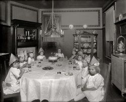 Greater Washington circa 1918. "O'Dell, children's party." Anyone have 90 more candles handy? National Photo Co. Collection glass negative. View full size.