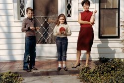 Sheets Family Nashville Tennessee 1964. View full size.
InterestingI've some Sheets in my family. Wonder how these wonderful people are related. 
Smokin&#039;Yow!  It wasn't till I embigulated the image that I noticed the two older women behind the screen door.  Here I was, settling into a true appreciation of the low heels, the stance (bent knee and cocked hip), the smoking hand, when suddenly the ladies indoors came into view.  As though that wasn't shock enough, I then realized the kids had caught me staring at their mom.
(ShorpyBlog, Member Gallery)