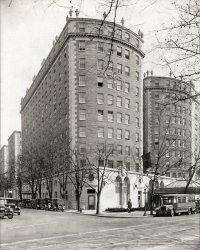 Picked up a set of about 5 of these 8 x 10 architect's photos (in oak frames) way back in the 1990s. Do not know where they were taken.
[It's Washington, D.C.'s Mayflower Hotel, previously seen here on Shorpy. -tterrace] View full size.
(ShorpyBlog, Member Gallery)