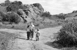 Taken of the Clark Kids in the Santa Monica Mountains, 1959. View full size.
Great PictureThat's a great photo. One of those kids could be me! 
(ShorpyBlog, Member Gallery)