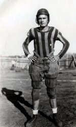 My Granddaddy as a leatherhead in high school. Circa 1930. View full size.