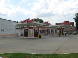 Service Station at 420 Rhode Island Avenue, N.W. (southwest corner of intersection of Rhode Island & New Jersey).  Same location as  Texaco Station in 1925.    There are currenty two service stations at this intersection: the aerial photo in the comments of the  Texaco Station in 1925 posting is the station across the street (southeast corner).