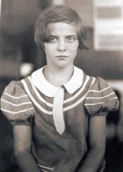 This is Ann Spach in the early to mid of 1930s. I knew her as Granny Annie. Maybe because it was the depression or perhaps it was the humid Miami heat but many of her childhood photos show her as a serious kind of gal. View full size.