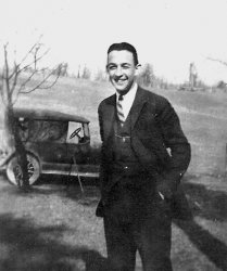 My grandpa, Lynn R. Binkley in 1922.  He was just 16 and he purchased the car for $525. That was a LOT of money!