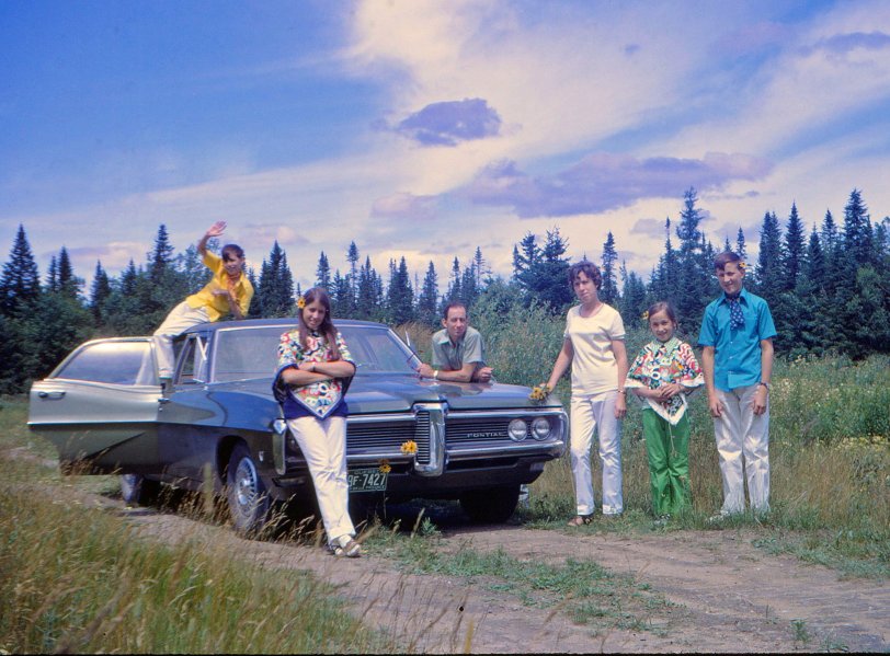 Photo of my family taken near Quebec City in 1968.
Hippies influence. View full size.
