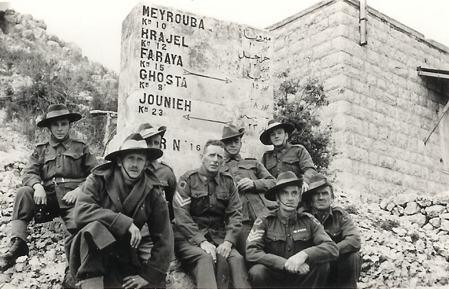 Near Beirut, 1942. Sgt J Hudson's second time at war after serving in WW1 in the 3rd Light Horse. Joined up both times to get back to England to see his Mum but ended up in the Middle East both times. View full size.
