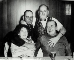 Uncle Wally and his basement drinking buddies, circa 1959. View full size.