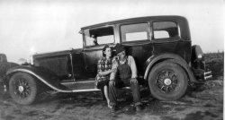 Uncle Lyle and Aunt Leona, Oklahoma, 1930's. View full size.