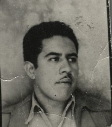 Taken just after getting out of the Navy in 1947. P.S. Arroyo was one of two brothers orphaned after the Mexican Civil War who were raised by Mr. and Mrs. Gluber of Denver, Colorado. P.S. went on to inherit their home on Curtis Street in Denver and became a plumber. View full size.
(ShorpyBlog, Member Gallery)