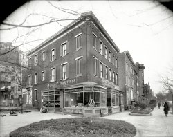 Washington, D.C., circa 1919. "Times property, Vermont Avenue and L Street." The store of tire dealer Lawton G. Herriman, vacated for spiffier quarters nearby. National Photo Company Collection glass negative. View full size.