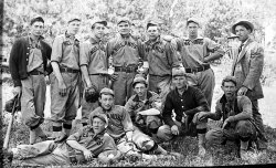 Believed to be from around 1917 somewhere in Iowa -- back when every business of any size in every town of any size had their own ball team. View full size.