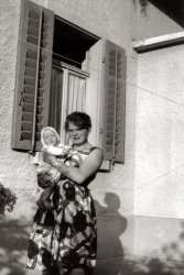 My godmother Katharina with me near Zurich, Switzerland, in 1962.