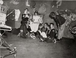 A group of Cub Scouts from North Sacramento meet the stars of a kids' TV show. View full size.