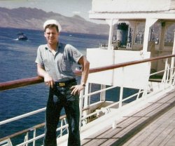 My Dad (Butch) in Da Nang, Vietnam circa 1968. He was a radioman on a US Navy hospital ship. Luv u Dad! View full size.