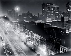 Not sure what road we're looking at. Could be Woodward, which is the main road running NE from the Detroit River.  Or it could be Jefferson, Michigan Ave, Grand River, Gratiot (the road system in Detroit is laid out like the spokes of a wheel).  Probably about 1910. From a family collection of 4X5 glass plate negatives. View full size.
(ShorpyBlog, Member Gallery)