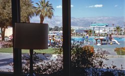 Hacienda Motel, Indio, California, 1963. One of many motels and hotels we stayed in during a long string of road trips my dad took us on all throughout our childhood. View full size.
These photos really bring back memoriesMore, please!
(ShorpyBlog, Member Gallery)