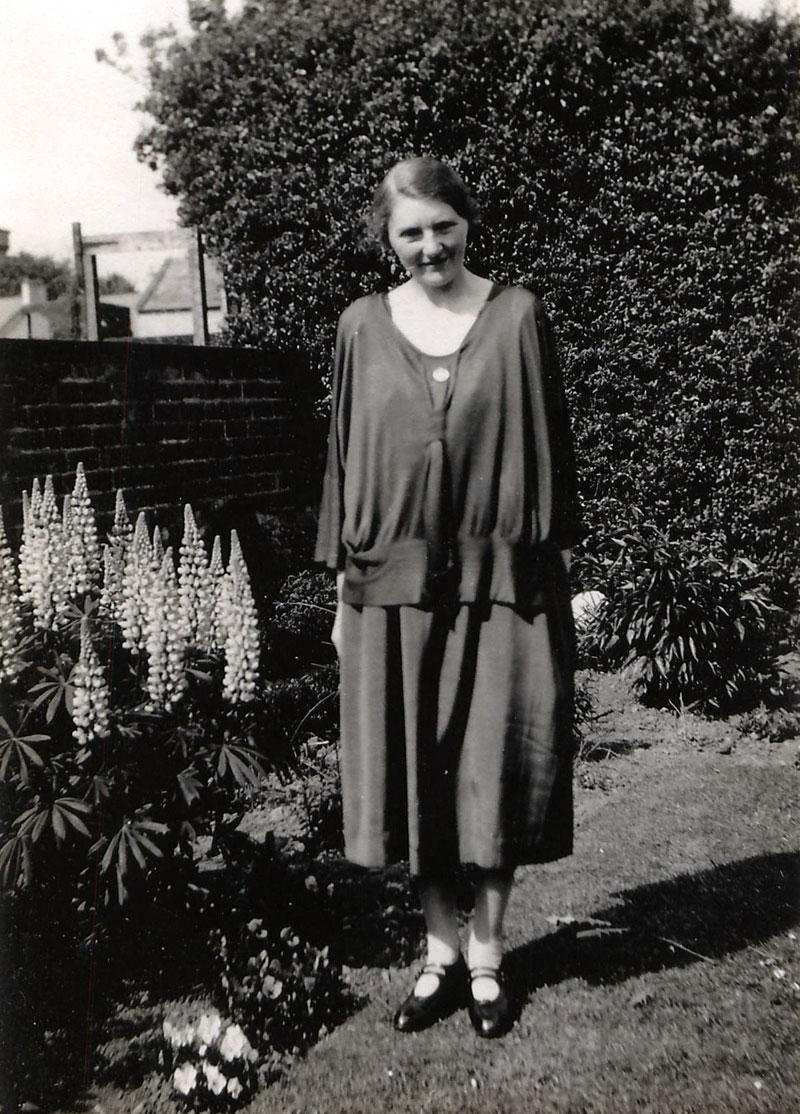 Annie (Nancy) McIntosh (nee Tocher), circa 1928, Dumfries, Scotland. View full size.
