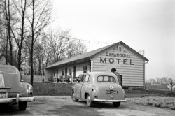 1000 Islands, Ontario, Canada. Two weeks ago I met the family of the lady who is standing next to the Hillman with the Dutch license plate; the owners of car emigrated to Canada in the fifties, bringing their car with them. View full size.
(ShorpyBlog, Member Gallery)