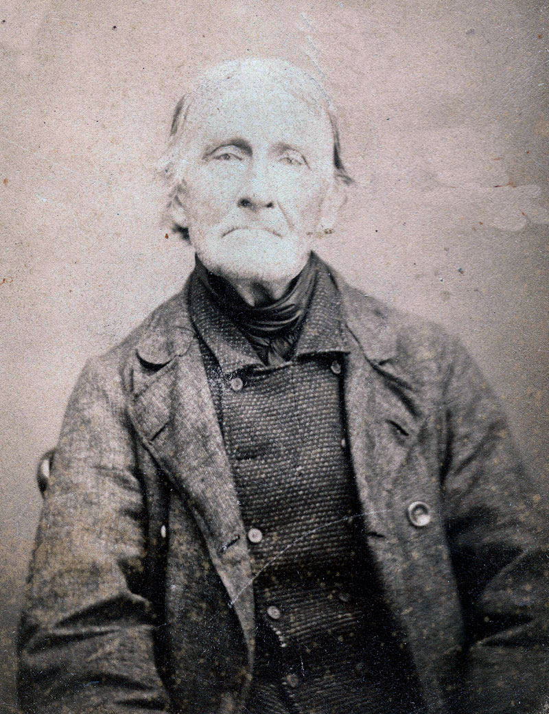 Image taken January 1868 of John Johnston, a family relative, likely at a professional photographer's in Ontario. He was 78 years old. View full size.
