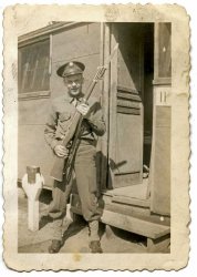 Found in a lot of WWII photos. Taken during WWII at Fort Sheridan. View full size.