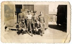 Found in a lot of WWII photos. Taken during WWII at Fort Sheridan. View full size.