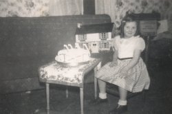 My mother-in-law at age 5 (according to writing on the back of the photo) in Rockland Maine, 1954. I figured I would get my wife's relatives photos scanned instead of all my family. View full size.