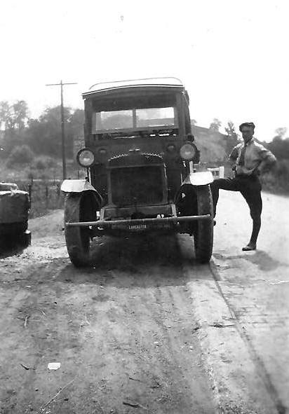 This is a photo of my Great Grandfather Orrel Alonzo Heminger, posing with his work truck. He worked for Ohio Power. I am guessing this photo was taken around 1925. 
