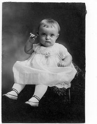 This my daddy when he was 1-1/2 years old, 1918.  I thought of this picture of  him when I saw the children of Abide in My Love 1908. My granddaughter did that same thing to her ear when she was little every time she felt a little afraid 87 years later..