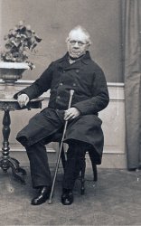 My 4x great-grandfather August Barkey, 1787-1866, who was born in Kavelsdorf, Germany. When my grandmother died a few years ago my mother got an old cigar-box full of some amazing family photos. 