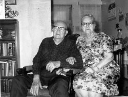 My paternal grandmother's parents Grant and Catherine Webb, sometime during the late 1950's in Los Angeles. View full size.