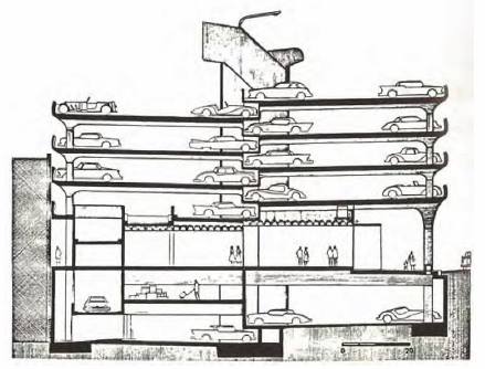 Brutalist Garage 1963 Shorpy Old Photos Poster Art